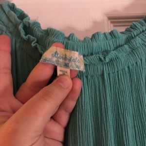 Off the shoulder romper from Alterd’state